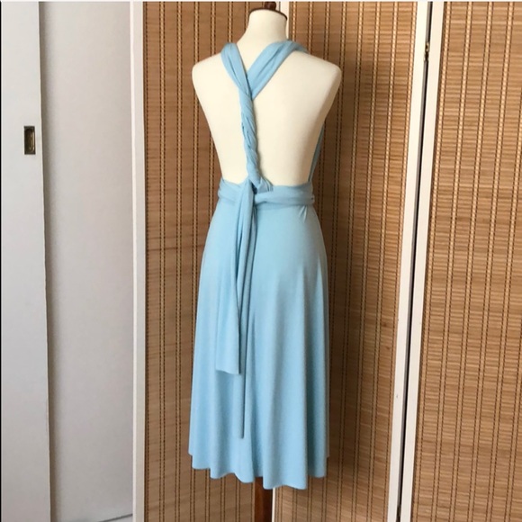 DESSY Twist Wrap Bridesmaid Dress Short Small - Picture 3 of 7